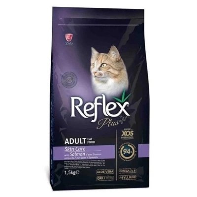 ÇOK SATAN Reflex Plus Skin Care Somonlu Yetişkin Kedi Maması 1.5 Kg