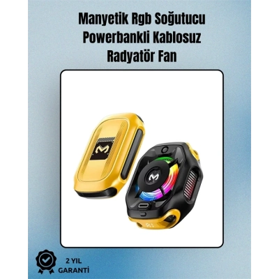 ÇOK SATAN RGB Işıklı Girdap Fanlı Mobil Soğutucu | Manyetik Montaj | Type-C Girişli