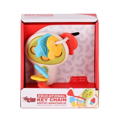 ÇOK SATAN RT1507 Eğitici Poppitli Cırcırlı Bebek Anahtarlığı -Vardem Oyuncak
