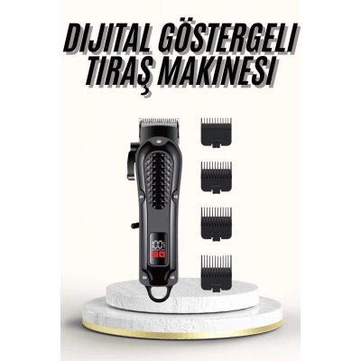 ÇOK SATAN Saç Kesme Aleti Dijital Saç Sakal Tıraş Makinesi Dijital Göstergeli