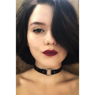 ÇOK SATAN Sade Şık Deri İnce Boyunluk 1071
