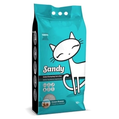 ÇOK SATAN Sandy Ekstra Topaklanan Okyanus Esintili Doğal Kedi Kumu 10 Kg