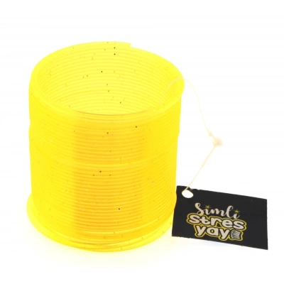 ÇOK SATAN Sarı Simli Stres Yayı