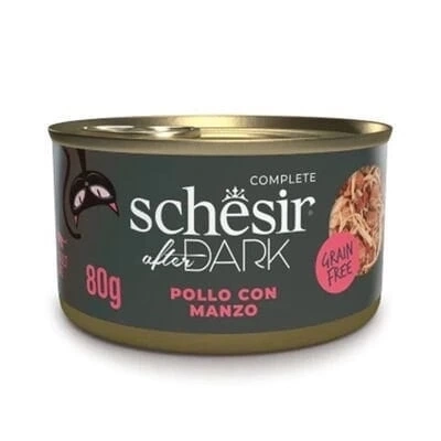 ÇOK SATAN Schesir After Dark Pate Tavuklu ve Sığır Etli Yetişkin Kedi Konservesi 80 Gr
