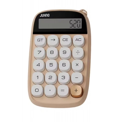 ÇOK SATAN Sevimli Kare Tuşlu 10 Haneli Ldc Ekran Hesap Makinası Kahverengı