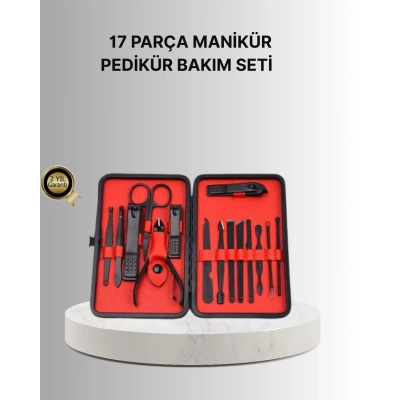ÇOK SATAN Şık Kutu Tasarımlı 17 Parça Manikür Pedikür Seti Dayanıklı ve Hijyenik