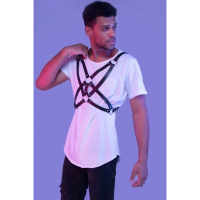 ÇOK SATAN Şık Tasarım Erkek Deri Fantazi Harness 1161