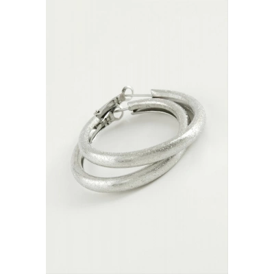 ÇOK SATAN Simli Boru Halka Küpe 5,5 cm