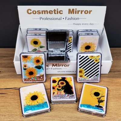 ÇOK SATAN Simli Kapaklı Cep Aynası