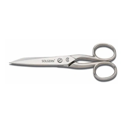 ÇOK SATAN Solgern M-218 Sivri Uçlu İplik Temizleme Makası No: 5,5 inç / 13,97 cm - Nikel Kaplama