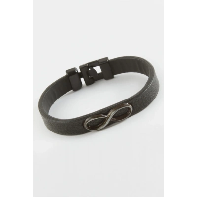 ÇOK SATAN Sonsuzluk Kaliteli Suni Deri Bileklik