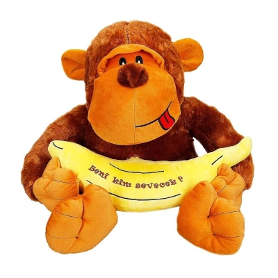 ÇOK SATAN Sunman Muzlu Goril Peluş 50 cm