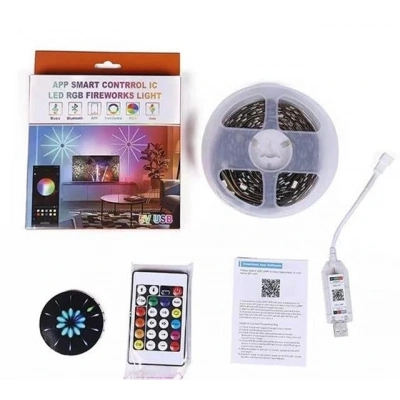 Sunup Rgb Led’li Işıklı Ses Kontrüllü Havai Fişek Cihazı