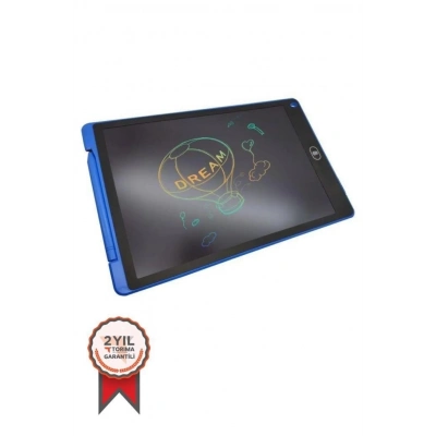 ÇOK SATAN T12 Mavi Writing Tablet Lcd 12 Inç Dijital Kalemli Çizim Yazı Tahtası