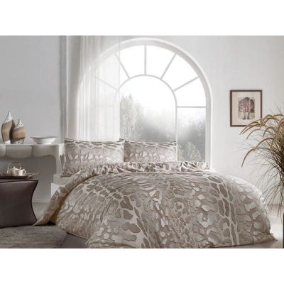 ÇOK SATAN Taç Ranforce Tek Kişilik Nevresim Takımı Edgar Kahve