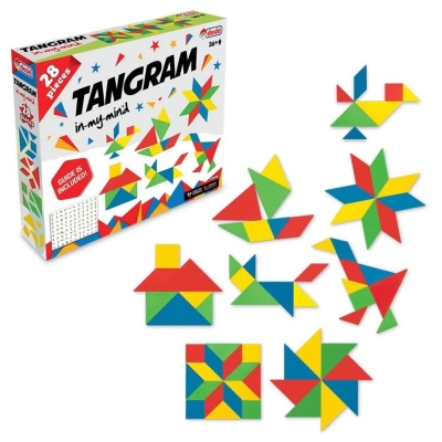 ÇOK SATAN Tangram 28 Parça Kutulu Eğitici Oyuncak