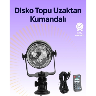ÇOK SATAN Taşınabilir ve Dayanıklı Plastik Kristal LED Disko Işığı