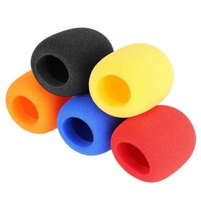 Tenon Ze-7130 5li Standart 5 Renk El Mikrofon Süngeri (sarı-turuncu-kırmızı-mavi-siyah)