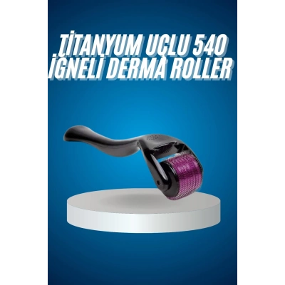 ÇOK SATAN Titanyum Uçlu Derma Roller 540 İğneli 1 mm Gözenek Azaltıcı Akne İzlerine Uygun