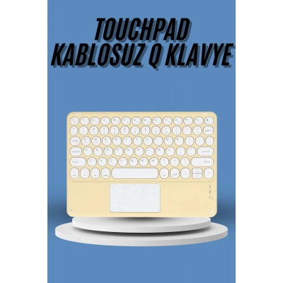 ÇOK SATAN Touchpad Tüm Cihazlara Uyumlu Bluetooth Klavye Touchpad Slim Kablosuz Wifi Q Klavye