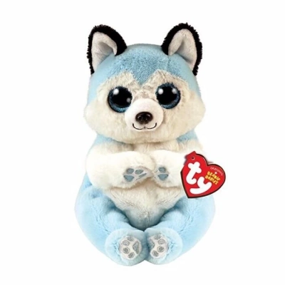 ÇOK SATAN Ty Beanie Babies Mavi Peluş Husky Köpek Thunder 15 cm