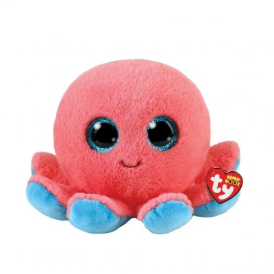 ÇOK SATAN Ty Beanie Boos Peluş Pembe Ahtapot Sheldon 15 cm