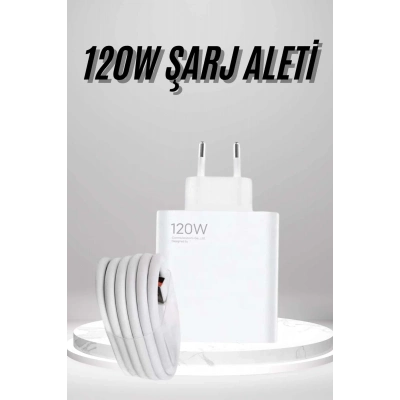 ÇOK SATAN Type C Yüksek Hızlı Şarj Aleti Beyaz 120W Ultra Uzun Ömürlü