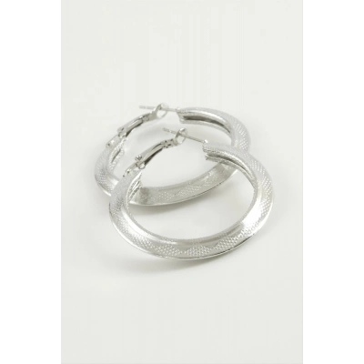 ÇOK SATAN Üçgen Halka Küpe 4 cm