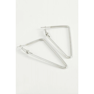 ÇOK SATAN Üçgen Halka Küpe 5 cm