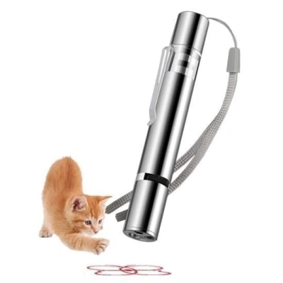 ÇOK SATAN Usb İle Şarj Edilebilen 3In 1 Kırmızı Işık +Beyaz Led Meşale Işık + Uv El Feneri Kedi Lazeri