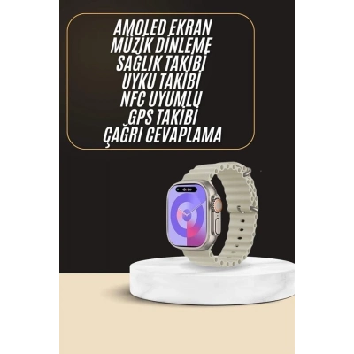 ÇOK SATAN Uyku ve Sağlık Takibi Yapabilen GPS Uyumlu Plastik Kordonlu Akıllı Saat