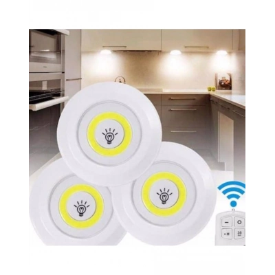 ÇOK SATAN Uzaktan Kumandalı 3 Lü Spot Led Lamba Kablosuz Pilli Işıldak