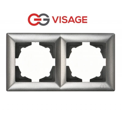 ÇOK SATAN Visage Ambiance Füme 2 Li Çerçeve - Priz ve Anahtar İçin Uyumlu Çerçeve