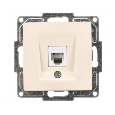 ÇOK SATAN Visage Ambiance Metalik Bej Telefon Prizi Visage Seri Çerçevesiz - Priz ve Anahtar İçin Uyumlu Çerçeve