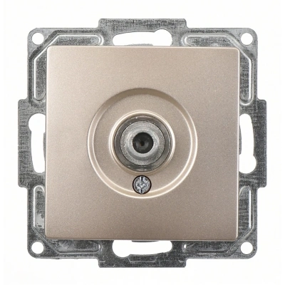 ÇOK SATAN Visage Ambiance Metalik Bej TV Priz F Kon Çerçevesiz - Priz ve Anahtar İçin Uyumlu Çerçeve