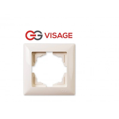 ÇOK SATAN Visage Krem Tekli Çerçeve - Priz ve Anahtar İçin Uyumlu Çerçeve