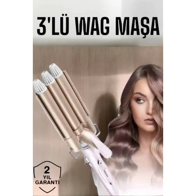 ÇOK SATAN Wag Maşa Negatif İyon Teknolojili Isı Ayarlı Saç Maşası