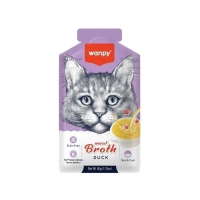 ÇOK SATAN Wanpy Ördek Etli Tahılsız Kedi Çorbası 50 Gr