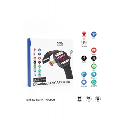 ÇOK SATAN Watch 10 Ultra Kasa Sim Kartlı Android Akıllı Saat Kameralı, GPS, NFC, Sosyal Medya Girişli