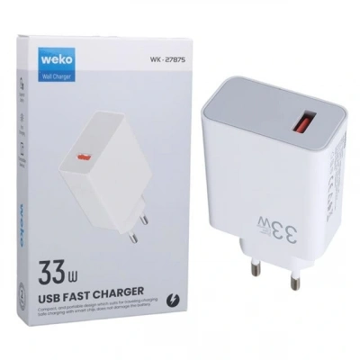 Weko Wk-27875 M11 Beyaz 33 Watt Turbo Usb Şarj Başlık Adaptörü