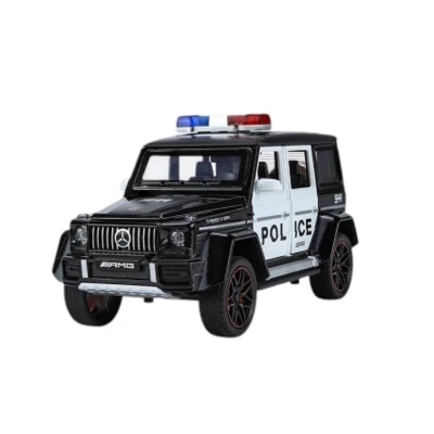 ÇOK SATAN XHD-B2433 -Vardem  Çek Bırak Işıklı ve Sesli G Polis Metal Jeep 1:24