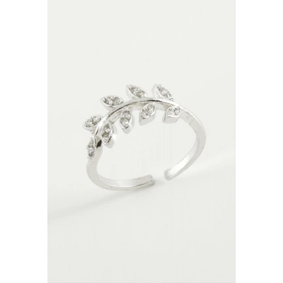 ÇOK SATAN Yaprak Zirkon Taşlı Yüzük