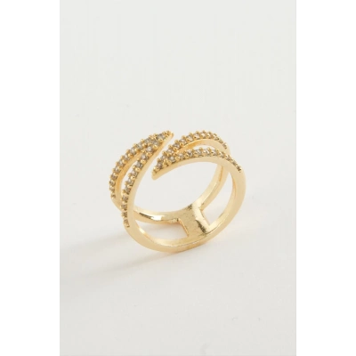 ÇOK SATAN Yaprak Zirkon Taşlı Yüzük