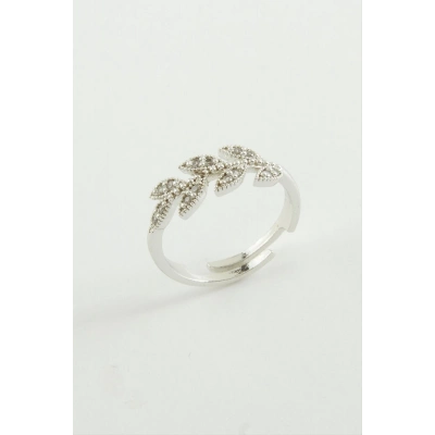 ÇOK SATAN Yaprak Zirkon Taşlı Yüzük