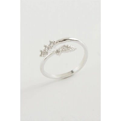 ÇOK SATAN Yaprak Zirkon Taşlı Yüzük