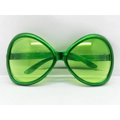 ÇOK SATAN Yeşil Renk Yeşilçam Nostalji 80li Yıllar 90lı Yıllar Parti Gözlüğü  7x16 cm