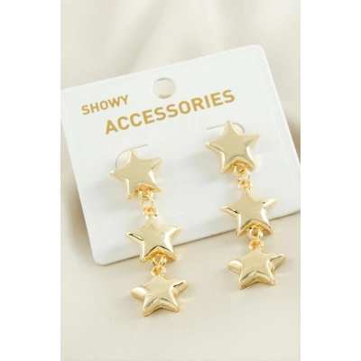 ÇOK SATAN Yıldız Trend Metal Küpe