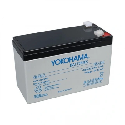 Yokohama Yh-127.2 12 Volt - 7.2 Amper Upsler İçin Akü (150x65x90 Mm)