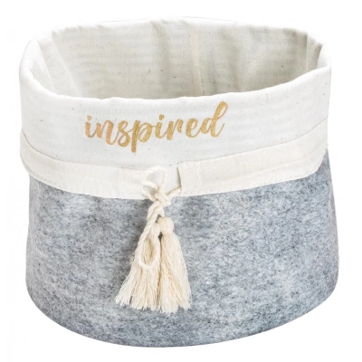 ÇOK SATAN Yuvarlak Katlanabilir Çok Amaçlı Saklama Organizer Kutu Keçe Sepet (mini) - 03402