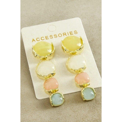 ÇOK SATAN Yuvarlak Taşlı Zr Model Küpe